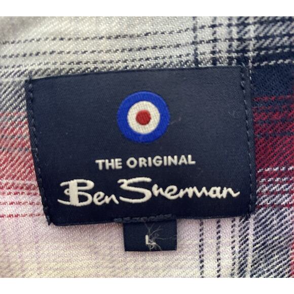 The original Ben Sherman Shirt Classic Button Down Long Sleeve Size Large - Picture 6 of 6